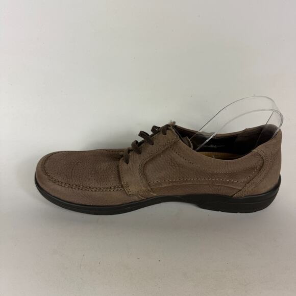 Mephisto Air Jet System Casual Sneakers Men\'s 11.5 Brown Leather Lace-Up Shoes